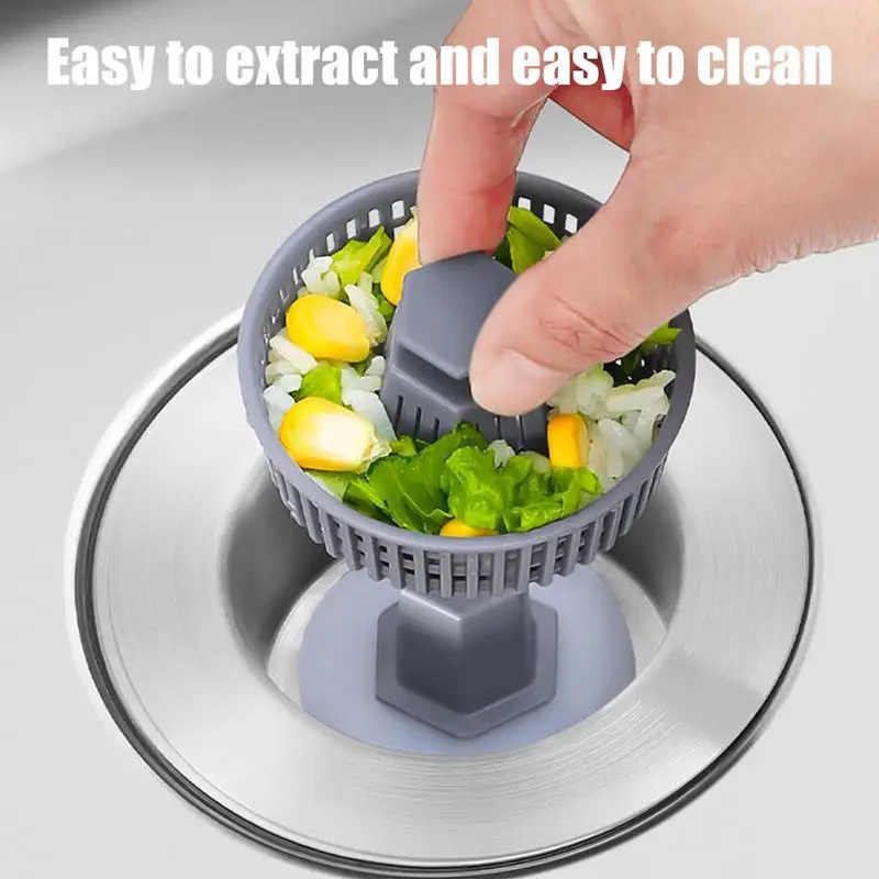 Kitchen Sink Drain Strainer Pop-up Drain Stopper Spring Drainage Solution Cleaning supplies For Hotel Dining Room Use gadgets