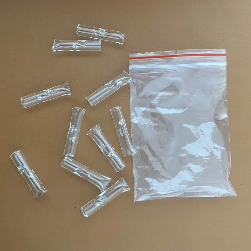 10pcs GlASstuBE Hose Tube Clear bag Pen Style Smoking Accessories