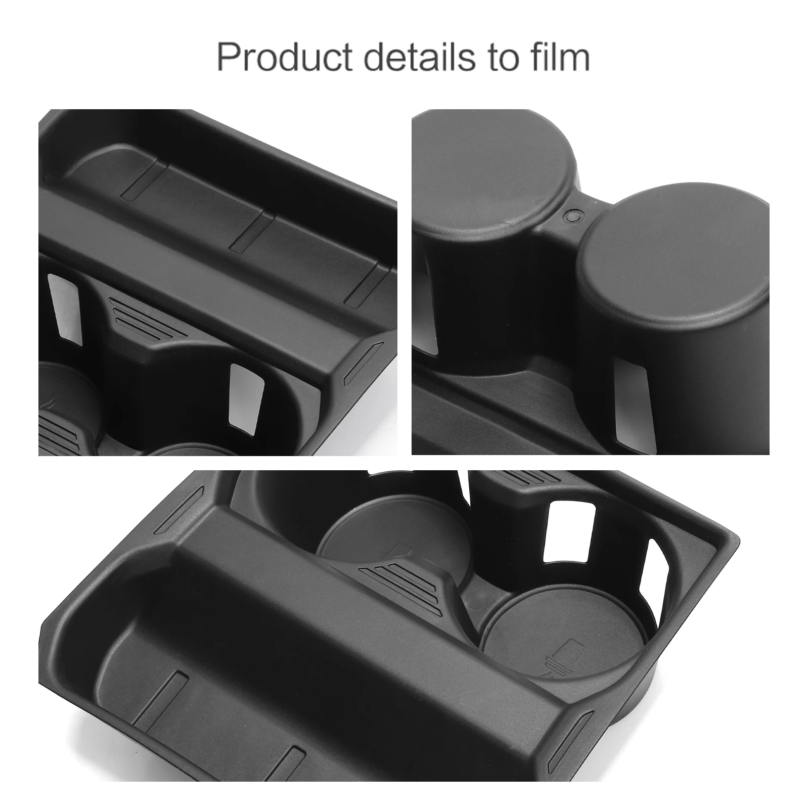 ZUNDUO  for Mazda CX-50 Shock-Absorbing Cup Holder Central Water Storage Cup Box Storage Tray Accessories TPE