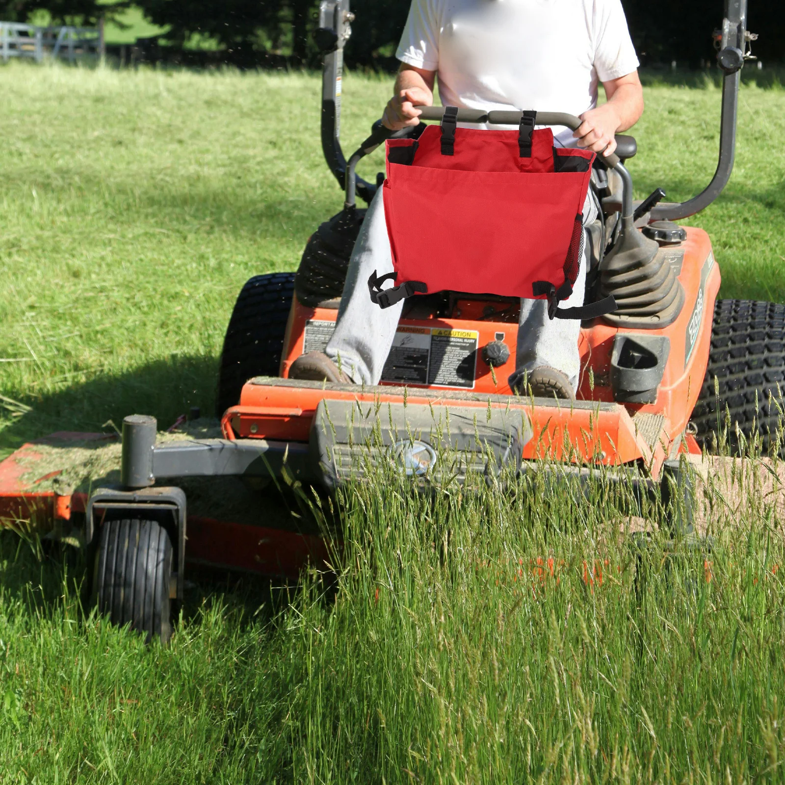Регулируемая сумка для газонокосилки, прочный органайзер из ткани Оксфорд, большой карман для хранения ключей от телефона, маленькие инструменты, работа в саду