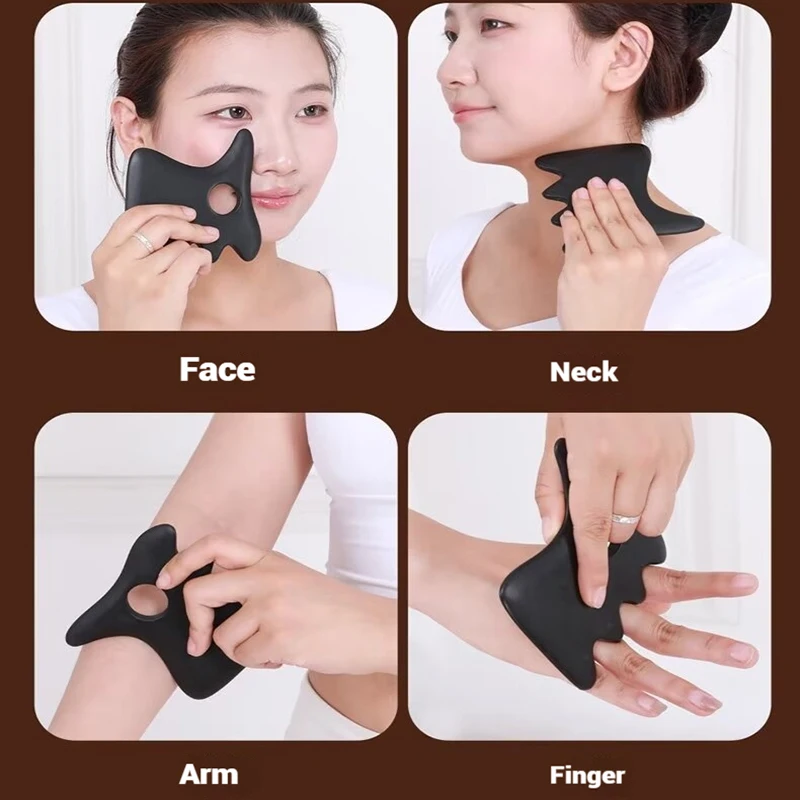

Gua Sha Facial Body Massage Tools,Unique 9-Edge Gua Sha Bian Stone,3D Gua Sha Stone with Ridges,Gua Sha Scraping Massage Tool