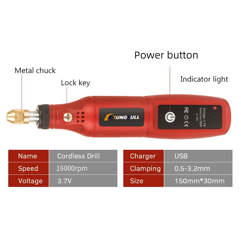 Mini Cordless Rotary Tool USB Mini Drill Engraving Pen Wood DIY For Jewelry Metal Glass Mini Wireless Drill Dremel Tools