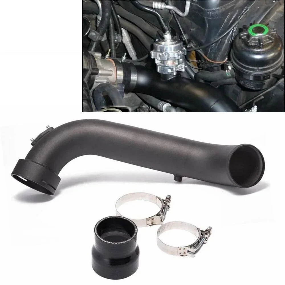 Turbo Charge Pipe Black Aluminum  For BMW N55 135i 335i xDrive 2011-2012 Convertible AT/MT Air Intake System Parts