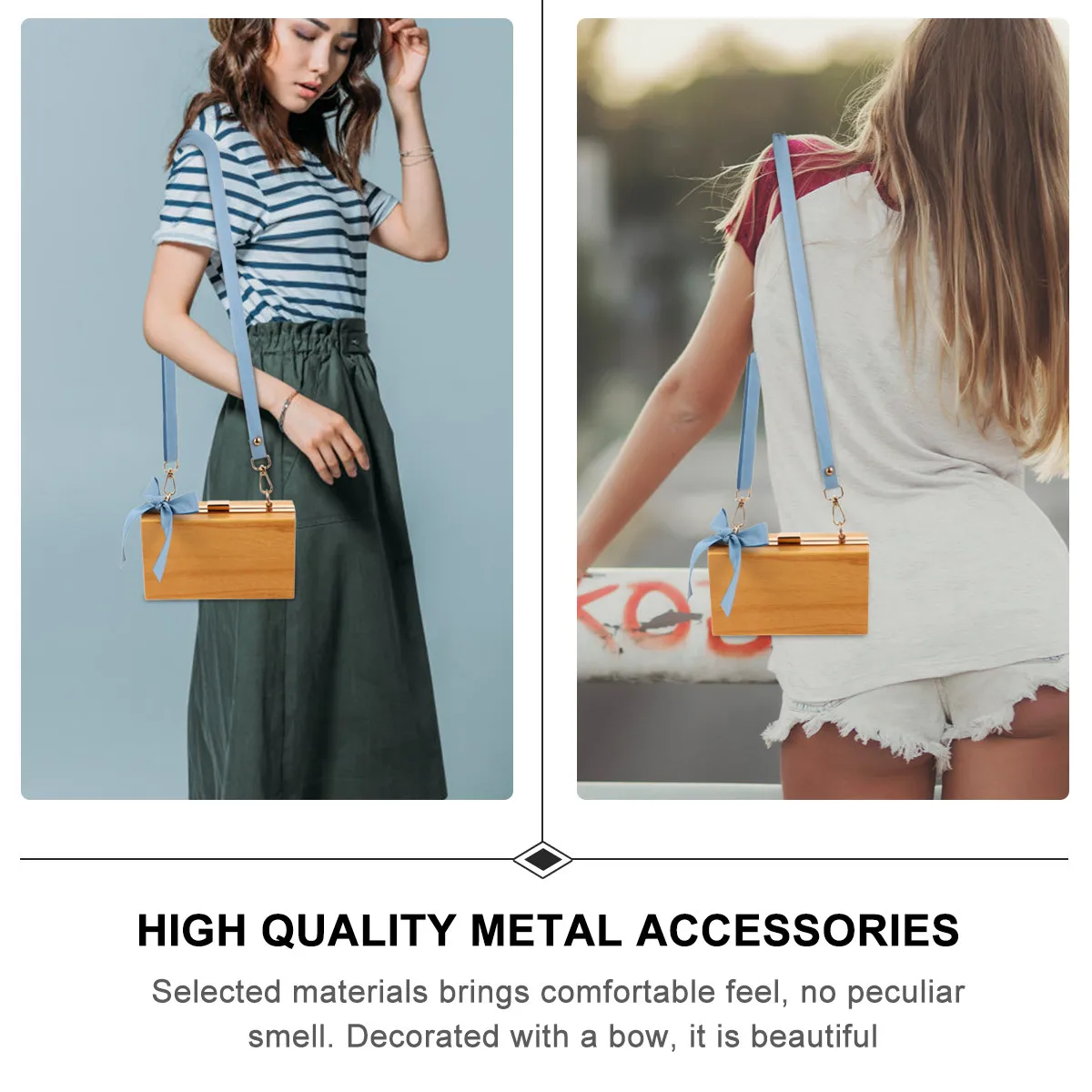 1Pcs Premium Bag Strap for Camera Bag Purse Cellphone Lanyard Wide Use Adjustable Length Bow Detail Metal Accessories