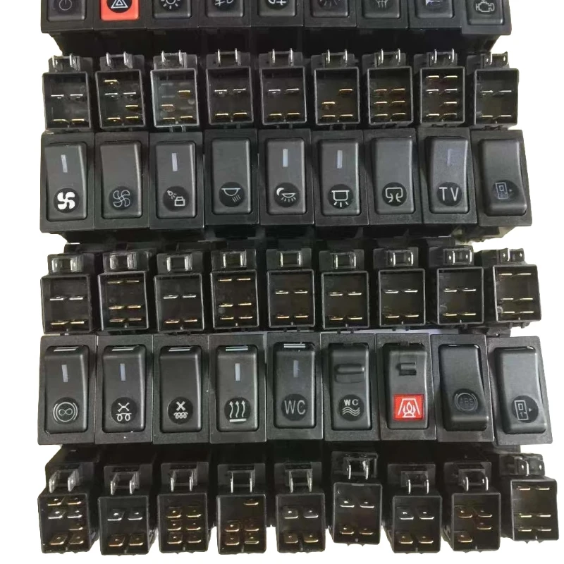 

Rocker Switch Is Suitable for Buses Headlights Car Lights Front Door Horn Switch ZK6129 ZK6888