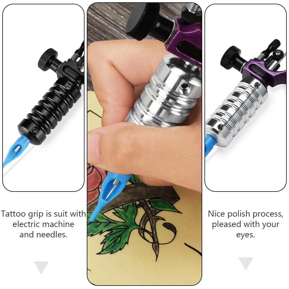 

2pcs AluminumAlloyGrip NonSlipAdjustableTubes BodyArtShaderLiner EyebrowPermanentMakeup MachineParts DurableComfortable