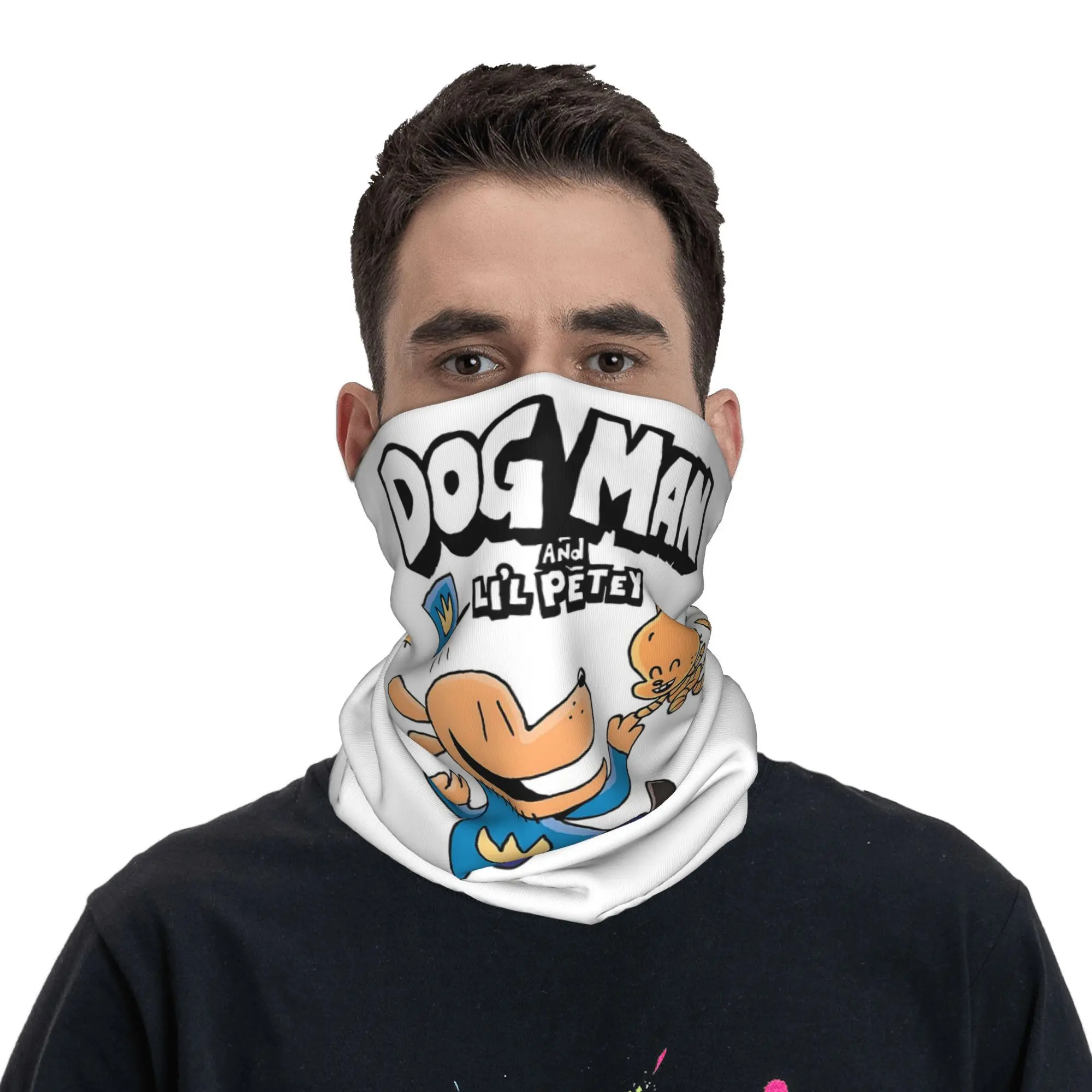 고양이와 개 남자 두건의 목 커버 인쇄 랩 스카프 다기능 얼굴 마스크 남성 여성을위한 실행 성인 빨
