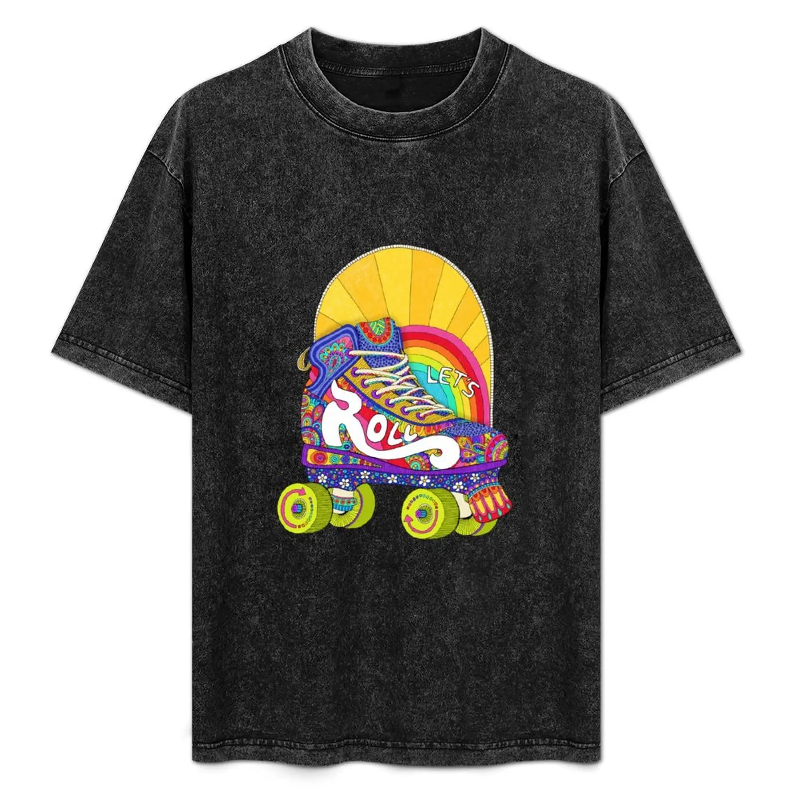 

Let's Roll T-Shirt Basic Simple Casual Short Sleeve Tee