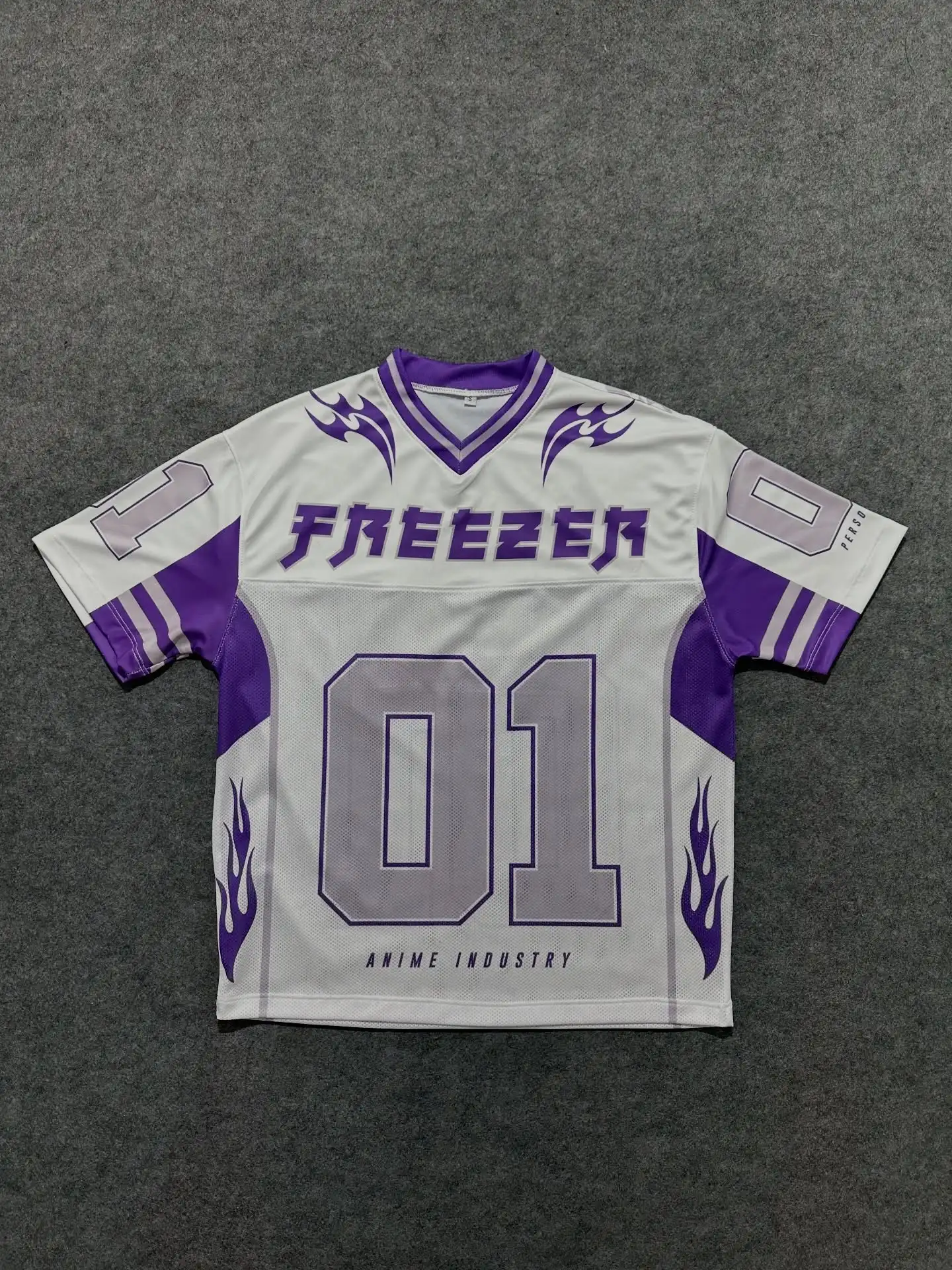 2026 Dragon Ball Z Frieza 01 Jersey T-shirt, Men's Anime Emperor of The Universe Graphic  Streetwear Tee, Casual Hip Hop Top