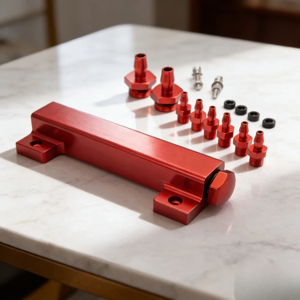 

Universal 6 Port Car Vacuum Block Intake Manifold Kit for Fuel Gas Wastegate Turbo Boost