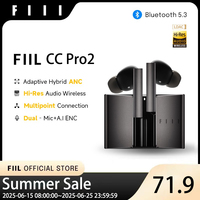 FIIL CC Pro2 Global Version Wireless Bluetooth 5.3 TWS Earbuds 42dB ANC MAF™ Noise Control Headphones Dual Mic AI ENC Earphone