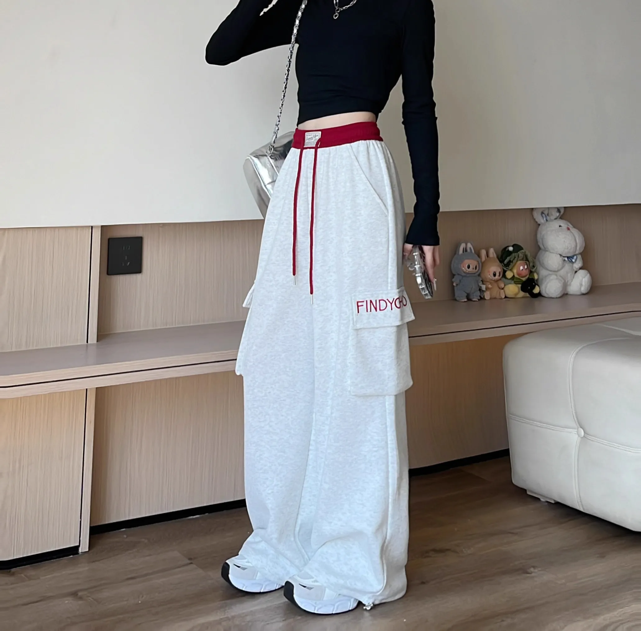 Pants Womens Quick Dry Cotton Summer Youth Style Cotton-Linen Outdoor Drawstrings Flowy Elastic Lightweight Urban Social Scene