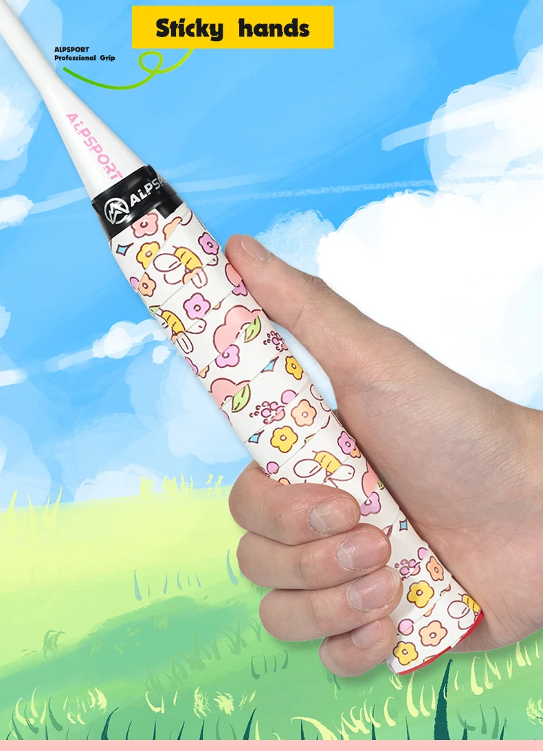 ALP Flower PRO Pickleball Schläger Grip Tape Badmintonschläger Rutschfestes schweißabsorbierendes Klebeband Outdoor Training Angelzubehör – Detail 8