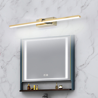 Modern led mirror light,gold/chrome/black Mirror bathroom light,0.6-1.2M Mirror led light makeup IP24