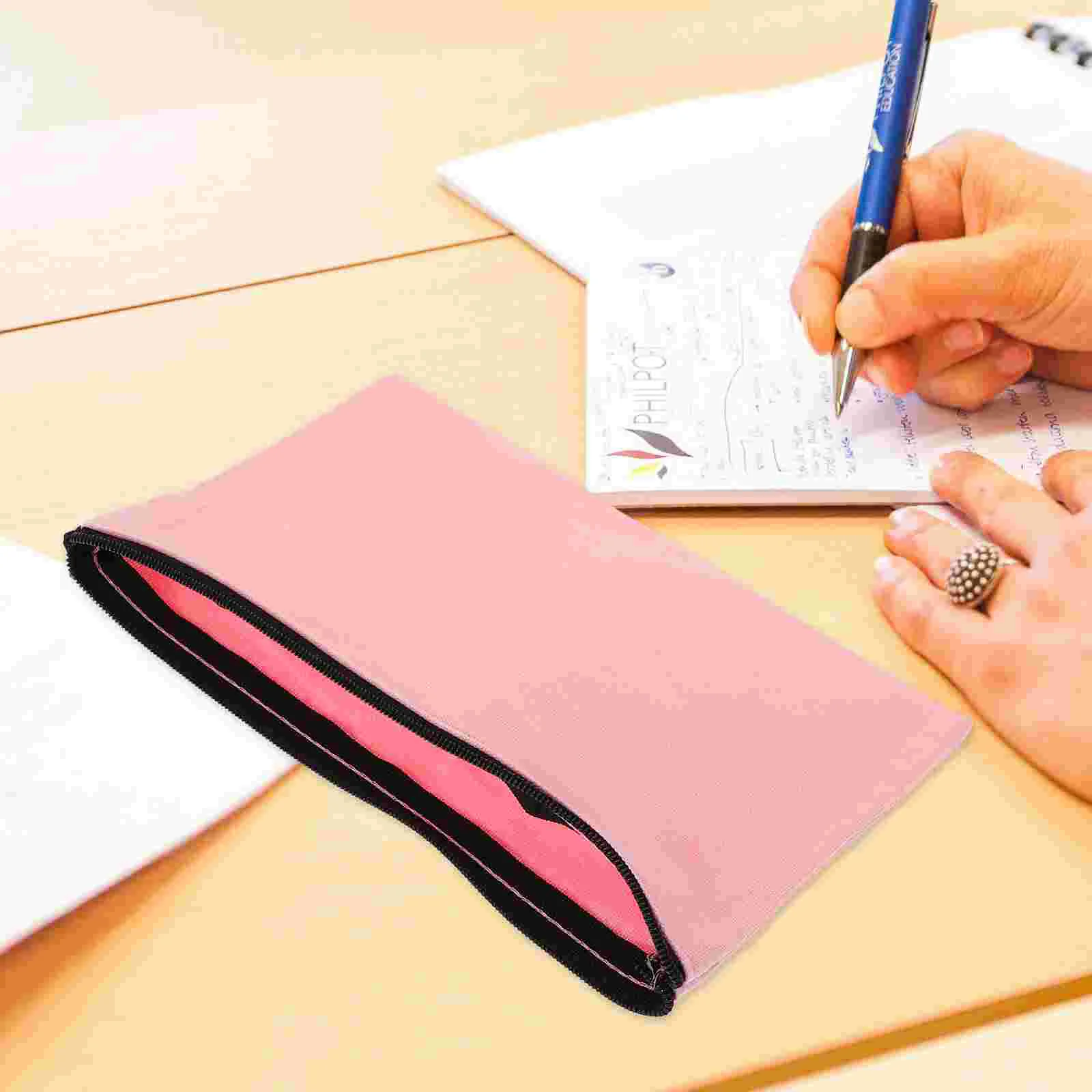 6 Pcs Jewelry Storage Bag Makeup Zipper Pouch Blank Drawstring Student Candy Bags