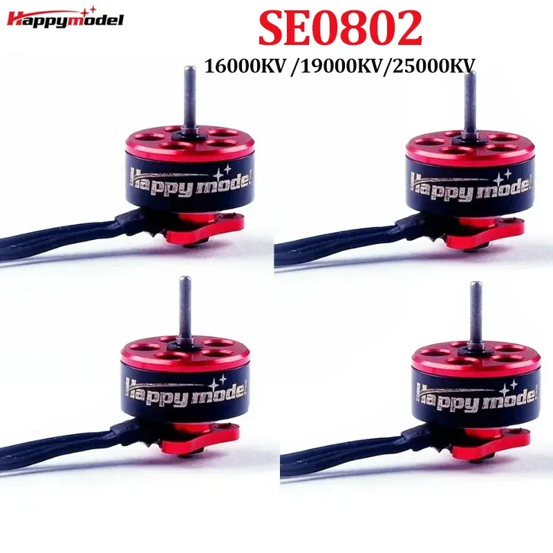 

Happymodel SE0802 16000KV 19000KV 25000KV Brushless Motor 0.8/1mm Shaft 1-2S for RC Mobula6/7 Snapper7 FPV Drone