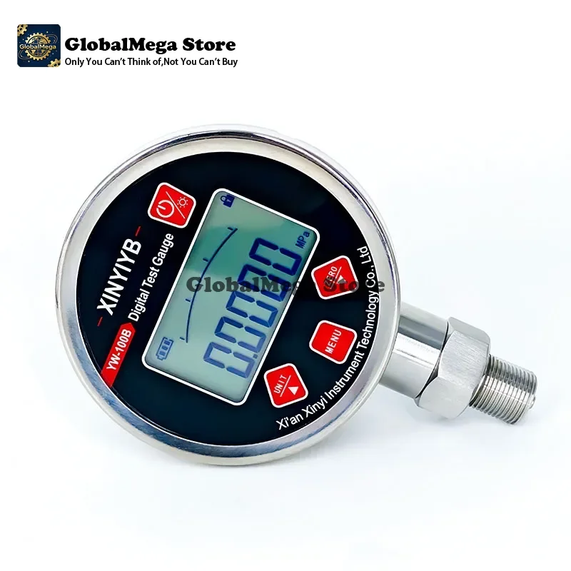 Цифровой манометр из нержавеющей стали с погрешностью 0,5% FS и 0,2% FS, 100 МПа, цифровой вакуумметр