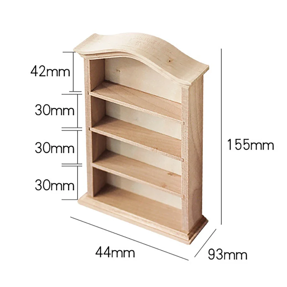 Accesorios de casa de muñecas en miniatura, Mini armario de madera, muebles de simulación, juguetes para decoración de casa de muñecas ob11, 1/12