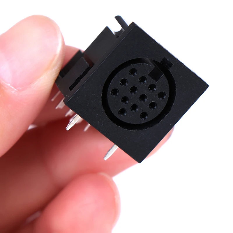 1 DIN Cắm Jack 13pin Tròn Jack Nữ PCB Gắn Đầu Nối S Nhà Ga