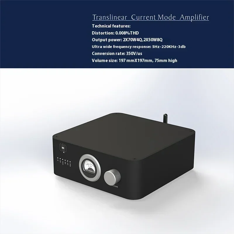 AMXEKR AMP55 Bluetooth Mini Home Desktop Audio Versterker 70W * 2 Hifi Koorts USB U Disk Lossless Muziek decodering HDMI Digitale Speler