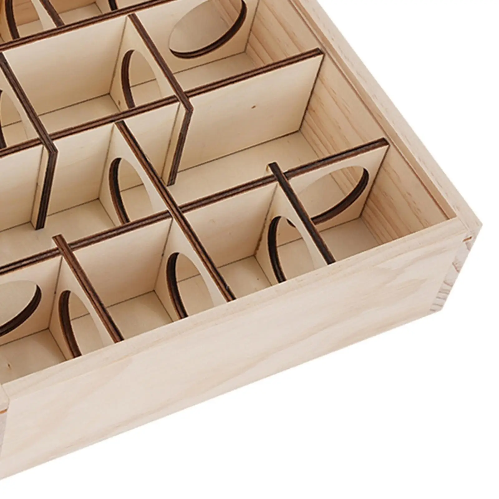 Small Pet Hamster Wooden Hideout Maze Tunnel Toy with Platform for Exploring Playing House Activity Fun