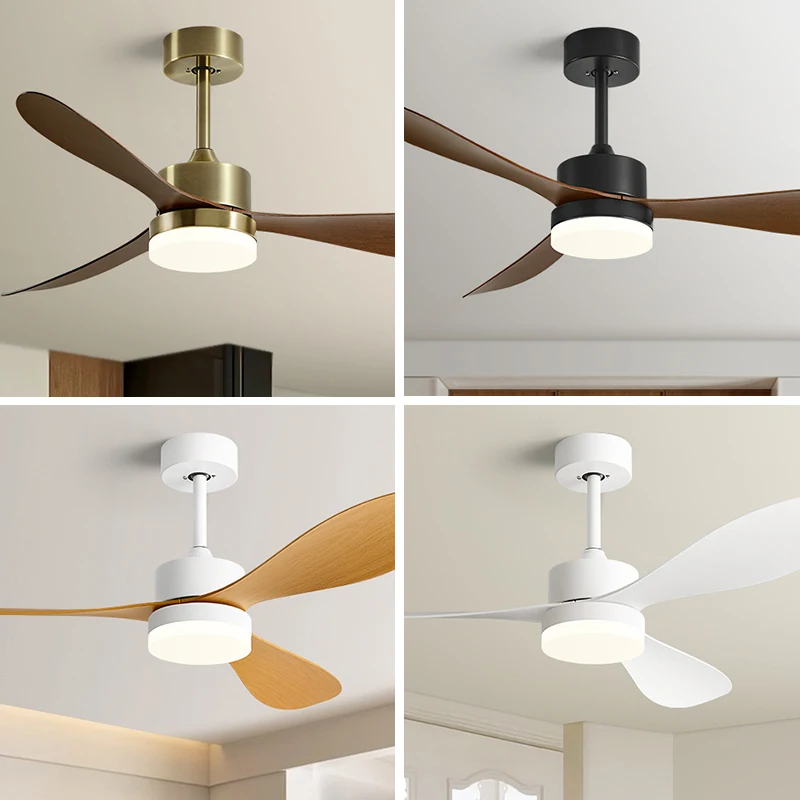 36/42/52 بوصة مروحة السقف الصناعية خمر ABS التهوية مع ضوء التحكم عن بعد منفاخ الزخرفية الرجعية مراوح كبيرة