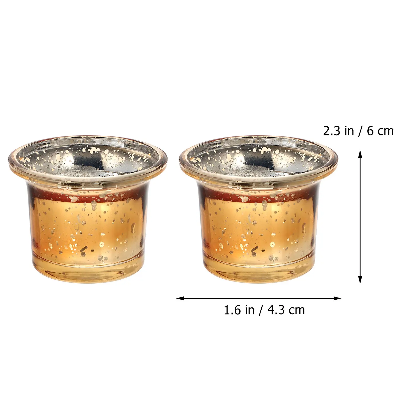 Picture 5: 6Pcs Glass Cups Creative Holders Simple Transparent Table Decor Wedding Banquet Scene Layout