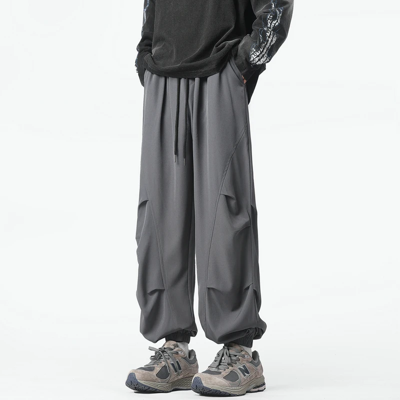 2024 Streetwear Hip hop Joggers Pants Men Loose Harem Pants Ankle Length Trousers Sport Casual Sweatpants White Techwear M-2XL
