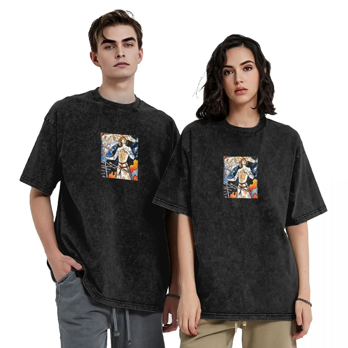 

Joan of Arc, Sarah Bernhardt T-Shirt Anime t-shirt summer 2025 custom t shirt vintage Men's cotton t-shirt
