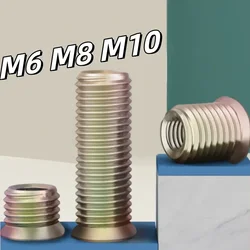Insert Nuts M6 M8 M10 Carbon Steel For Countersunk Hex Socket Drive Threaded Insert Nuts Fastener Connector for Wood Furniture