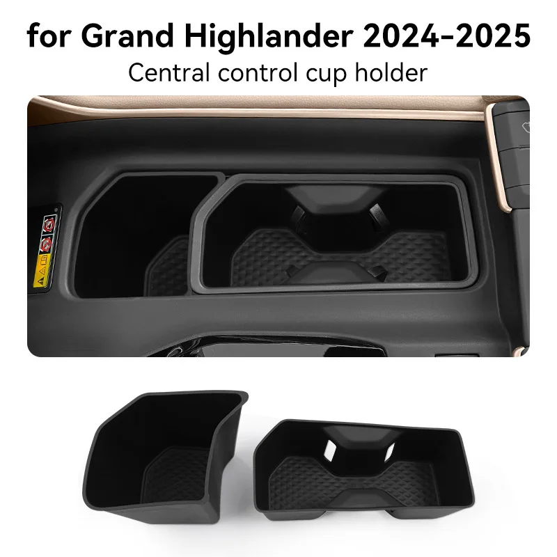 

For 24-25 models of Grand Highlander central control water cup cover anti slip pad automotive products