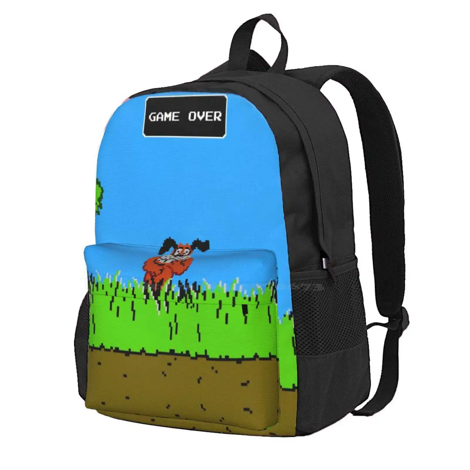 

Duck Hunt Dog Hot Sale Schoolbag Backpack Fashion Bags Hunting Hunter Deer Funny Retro Outdoors Buck Antlers Gaming Classic