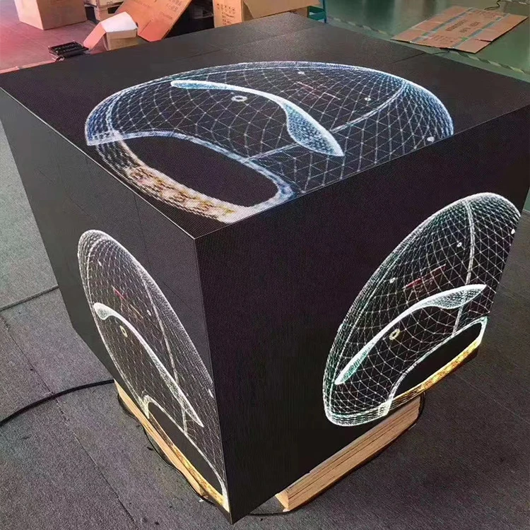 HD Custom Shape Outdoor RGB Full Color Video Screen Magic LED Video Cube