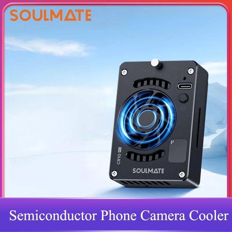 

SOULMATE Radiator Thermostatic Semiconductor Phone Camera Cooling Fan System 4K Recording Kit Heat Sink for Sony Canon Fuji