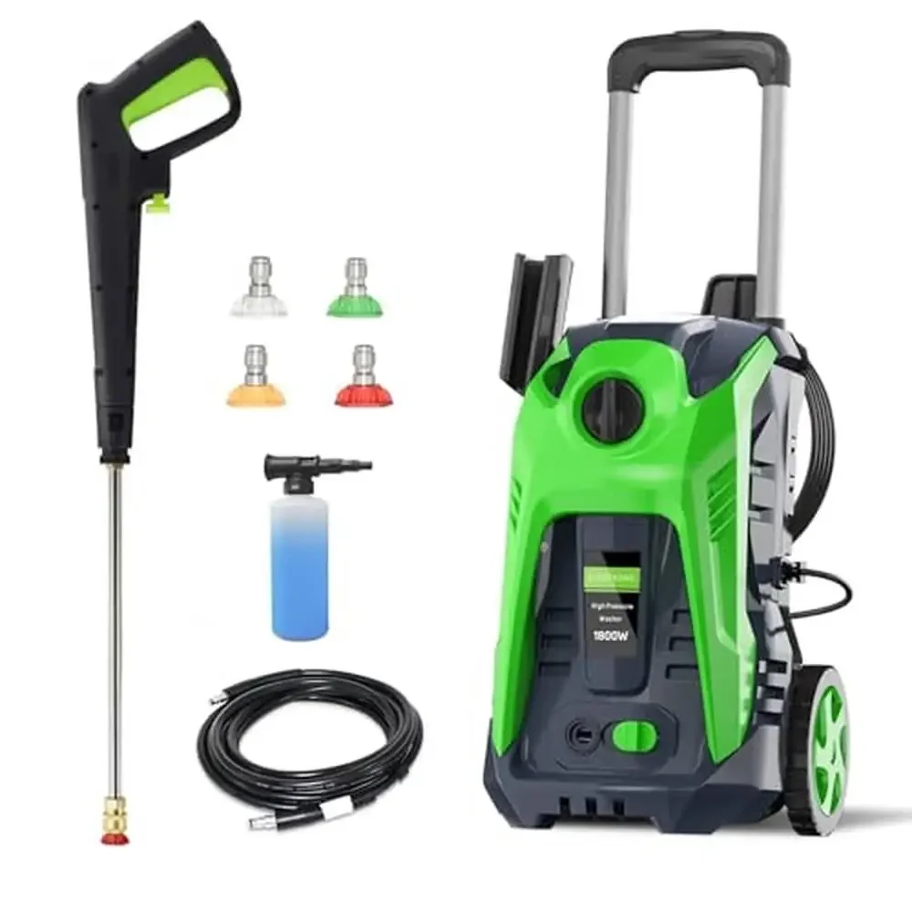 

Electric Power Washer 4800 PSI 2.6 GPM High Pressure Cleaning Machine with 25 FT Hose