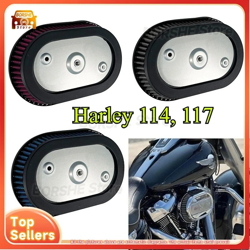 

1PC motorcycle numerical control replacement of components in the air cleaner intake filtration system of Harley-Davidson 114