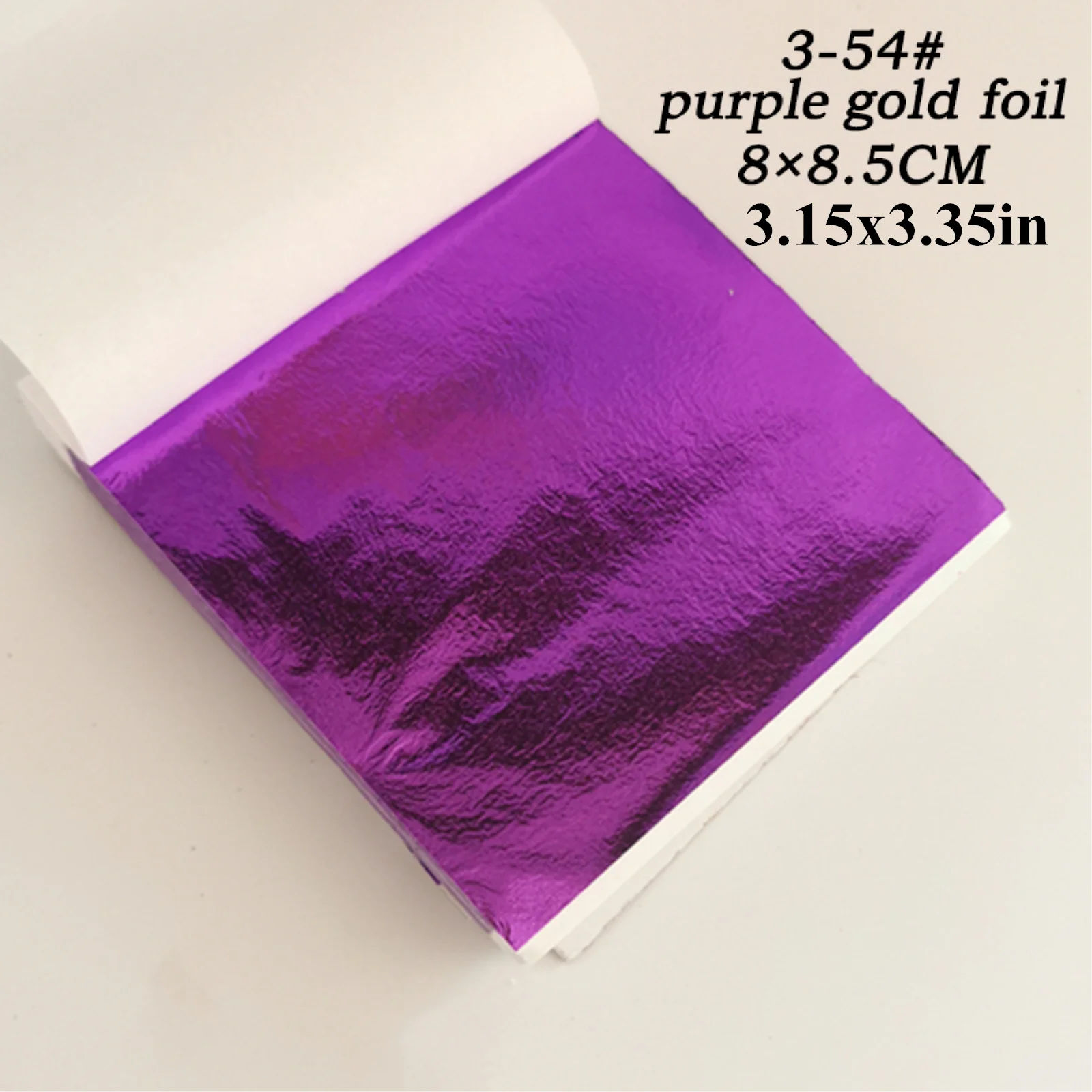 100pcs/Bag 8x8.5cm Colorful Imitation Gold Foil Leaf Sheet For Gilding Nail Art Epoxy Resin Craft Decoration Slime Paintng