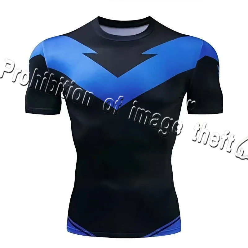 مارفل قصيرة الأكمام ضيقة تي شيرت ثلاثية الأبعاد تي شيرت مطبوع للرجال ، الصيف الساخن بيع جديد الرجال سليم صالح #4