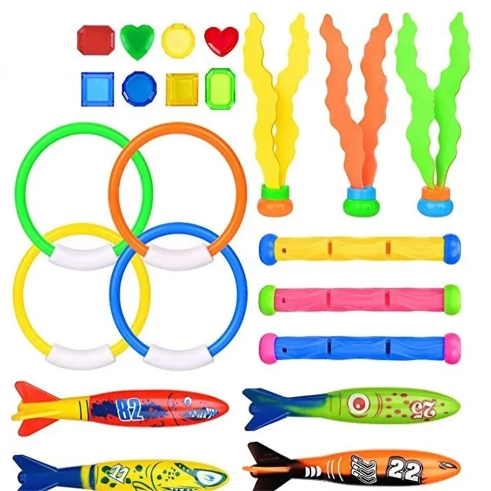 Jouets de bain de plage pour enfants, anciers de plongée, sports nautiques, jouets de plongée sous-marine, jouets de natation, jouets de jeu de plongée, anneaux de natation