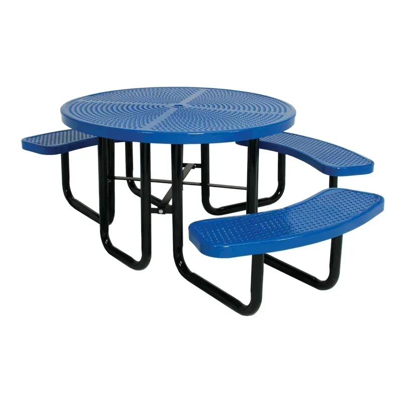 

#bespoke camping 100 cm 117 cm table set coffee table and chair outdoor round dining table with 4 chairs for cafe