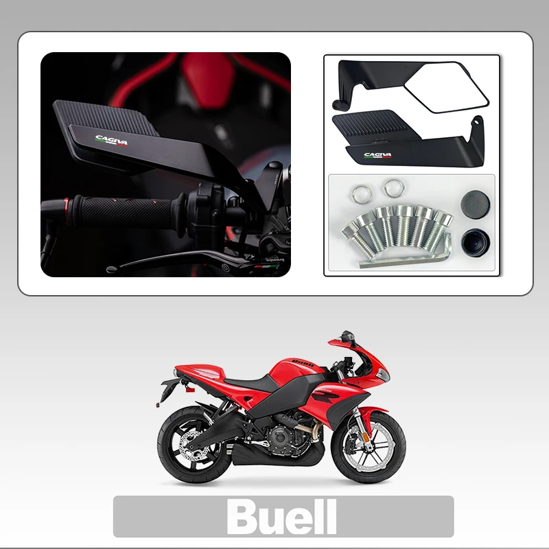 

Premium Motorcycle alloy RearView Mirror 360° Adjustable Wind Wing For Cagiva Mito 125 Raptor 650 Canyon 500 SP525 Navigator