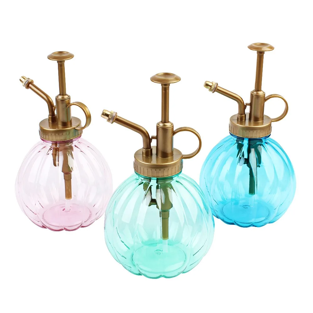Mini Watering Can Pumpkin Flowerpots Watering Kettle Long Mouth Succulents Gardening Watering Bottle for Home Office Garden Lawn
