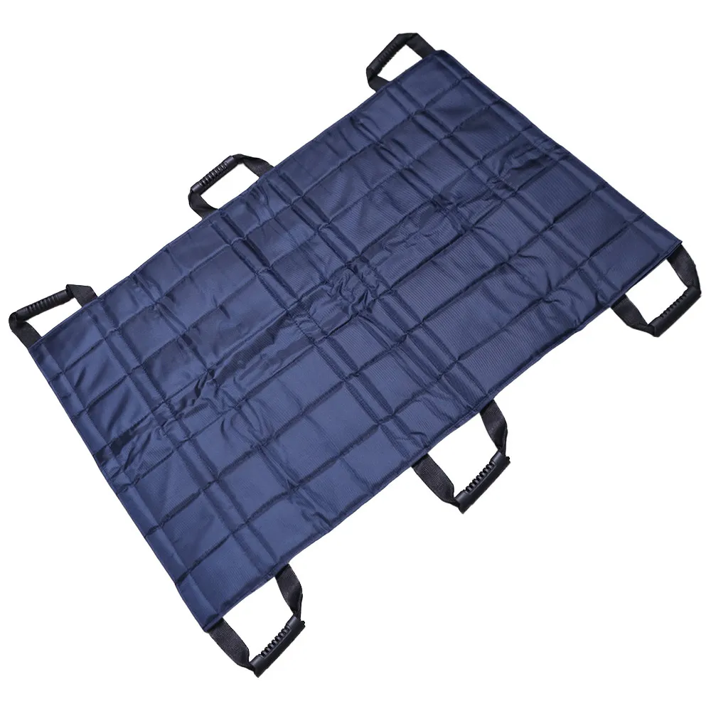 وسادة نقل المريض المحمولة، ملاءة سرير كبيرة قابلة للطي مع 6 مقابض قابلة للتنفس، حمالة رفع لكبار السن للمعاقين