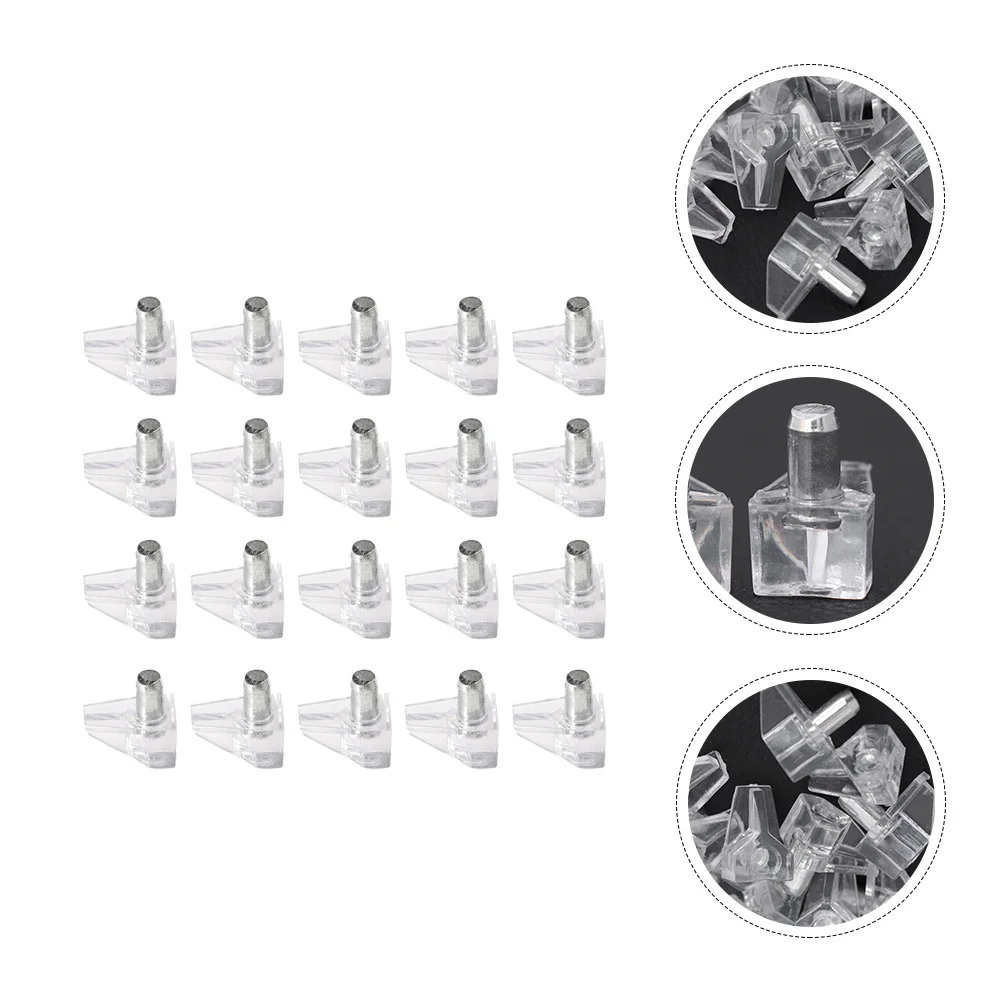 

120Pcs Shelf Support Pegs Plastic Iron Shelf Brackets for Cabinet Furniture Bookshelf Closet Pantry Shelving Pegs for Shelves