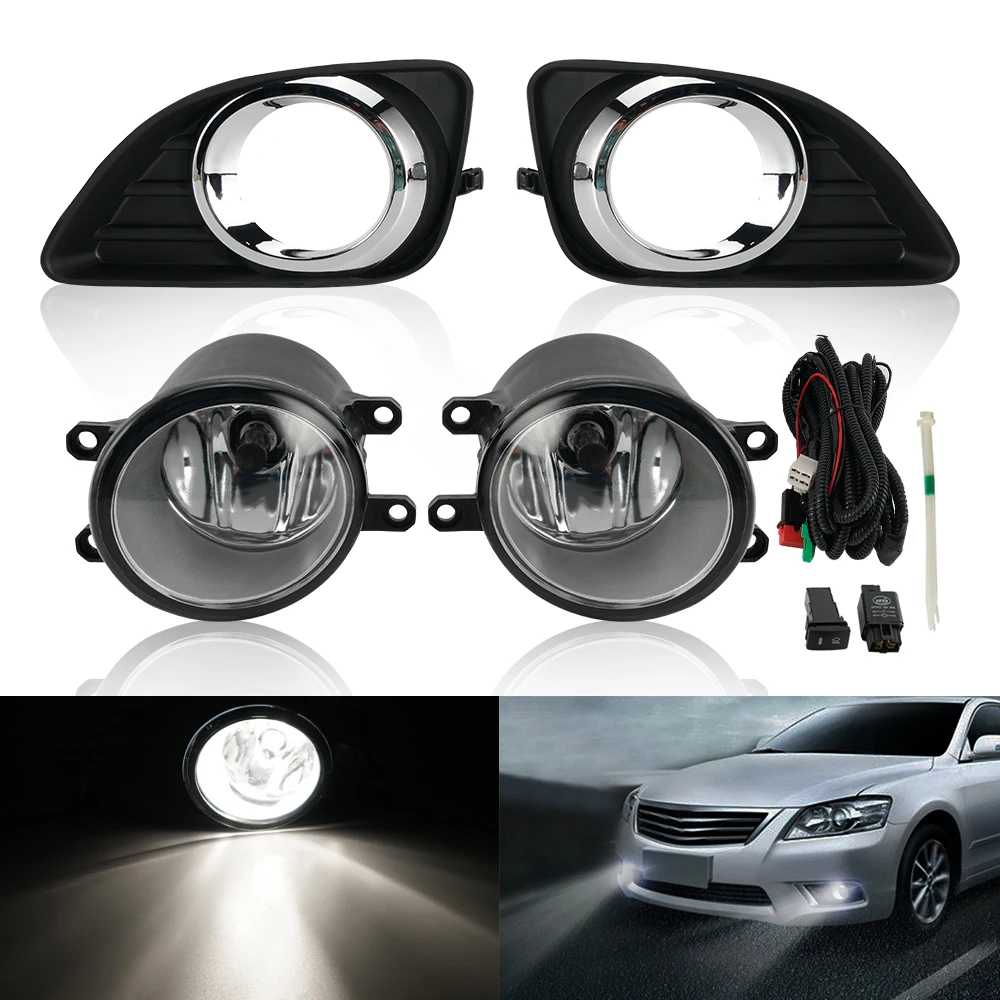 

12V/55W LED Fog Lights Headlight Daytime Running Light with H11 Bulbs Assembly Kit For Toyota Camry 2010-2011