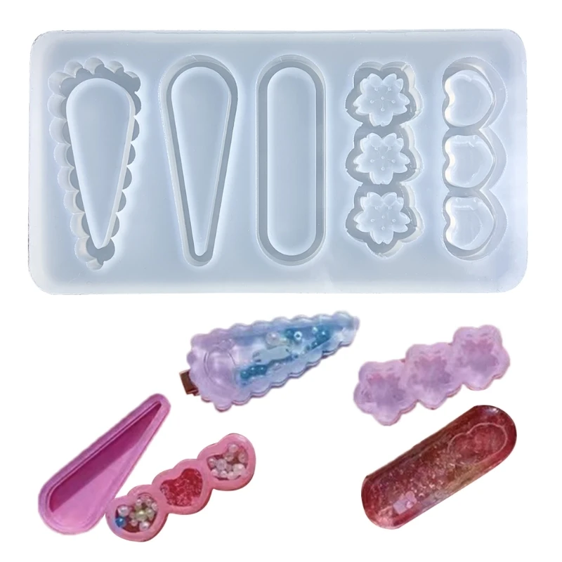 

Long Hair Clip Resin Mold Jewelry Casting Mold for DIY Craft Hairpin Easy Clean