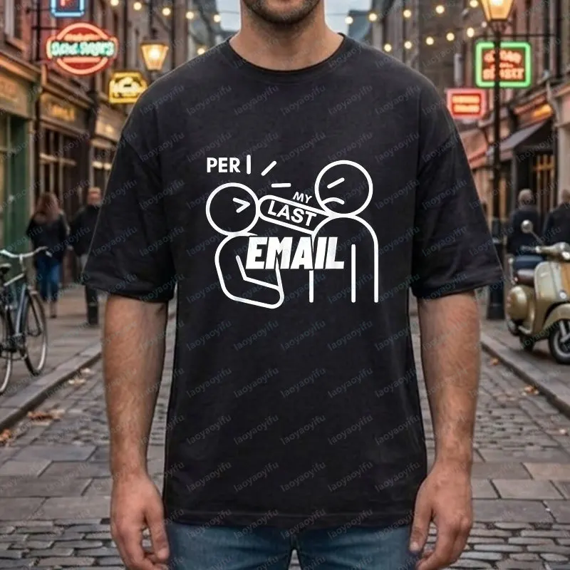 Funny Office Humor Style Graphic T-shirt -