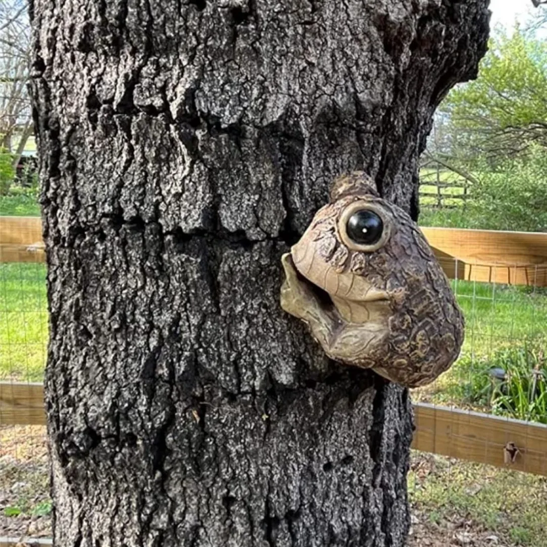 Peeping Frog Climbing Tree Hanging Decoration Resin Crafts Decoration Ornament Garden Art Courtyard Decoration
