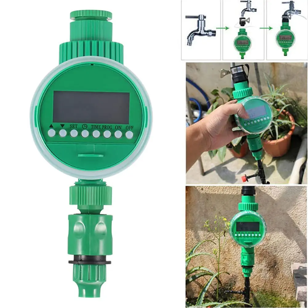 Inteligentny timer Automatyczny elektroniczny zegar do podlewania ogrodu Urządzenie do kontroli podlewania Temperatura 0-40 ℃ 240 minut