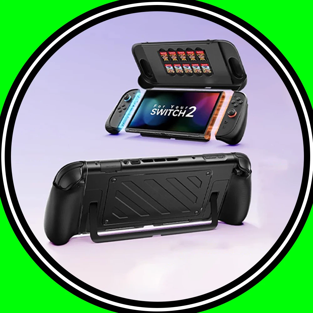 

JSAUX защитный чехол для всего тела для Switch 2, чехол NS2, противоударный передний чехол, устойчивый к падениям, для консоли NS2, аксессуары